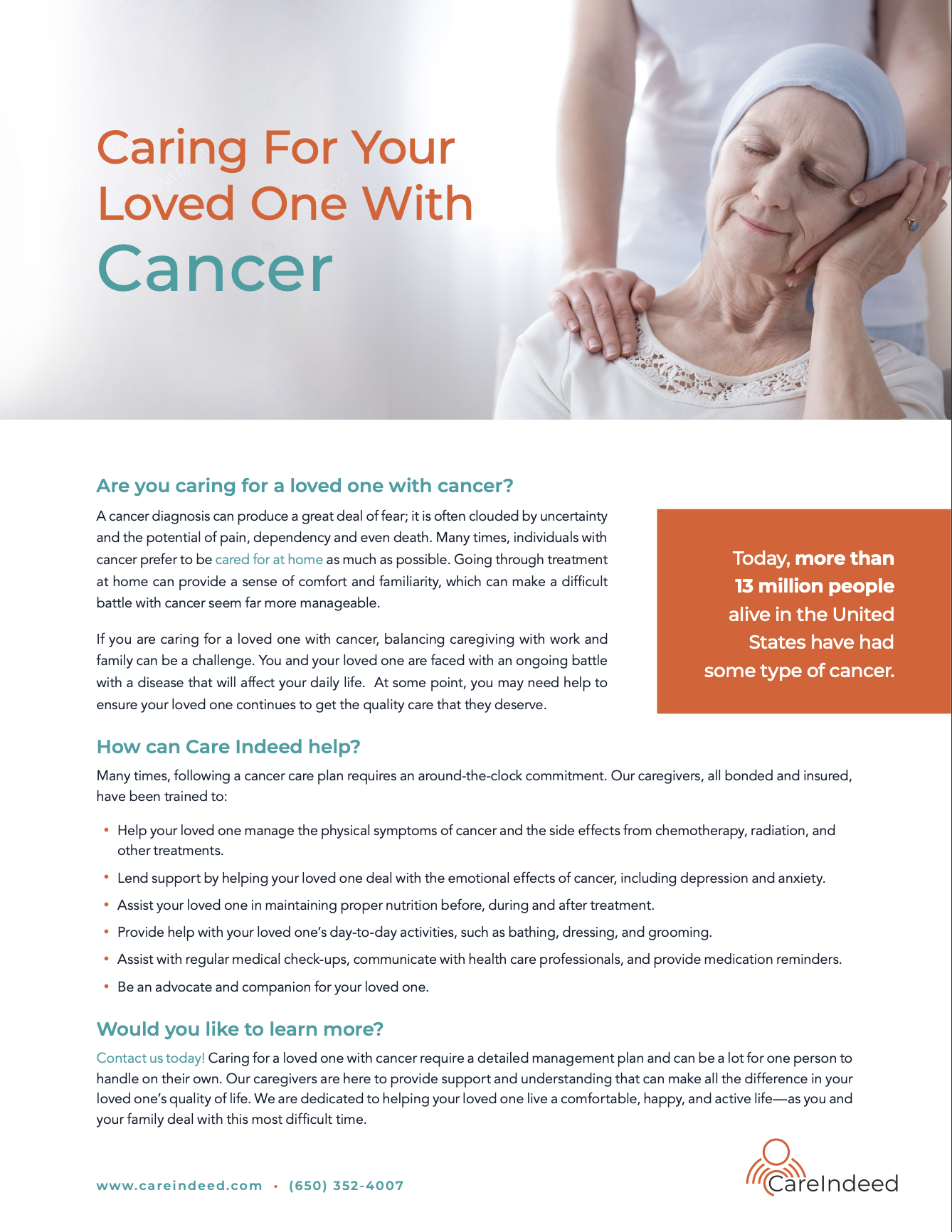Care Indeed: Caring for Your Loved One with Cancer | Care Indeed